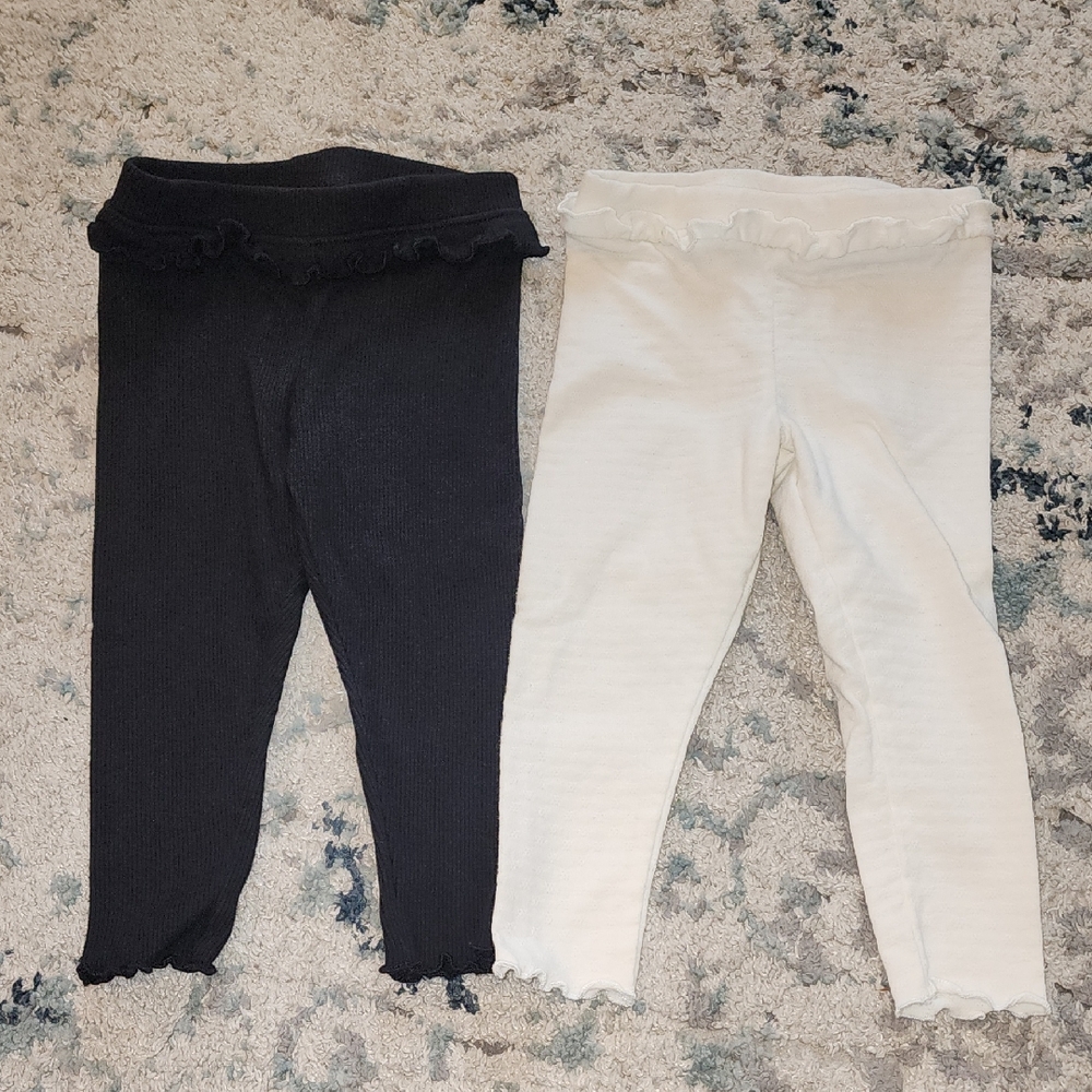 Garanimals Black and White Ruffle Leggings
